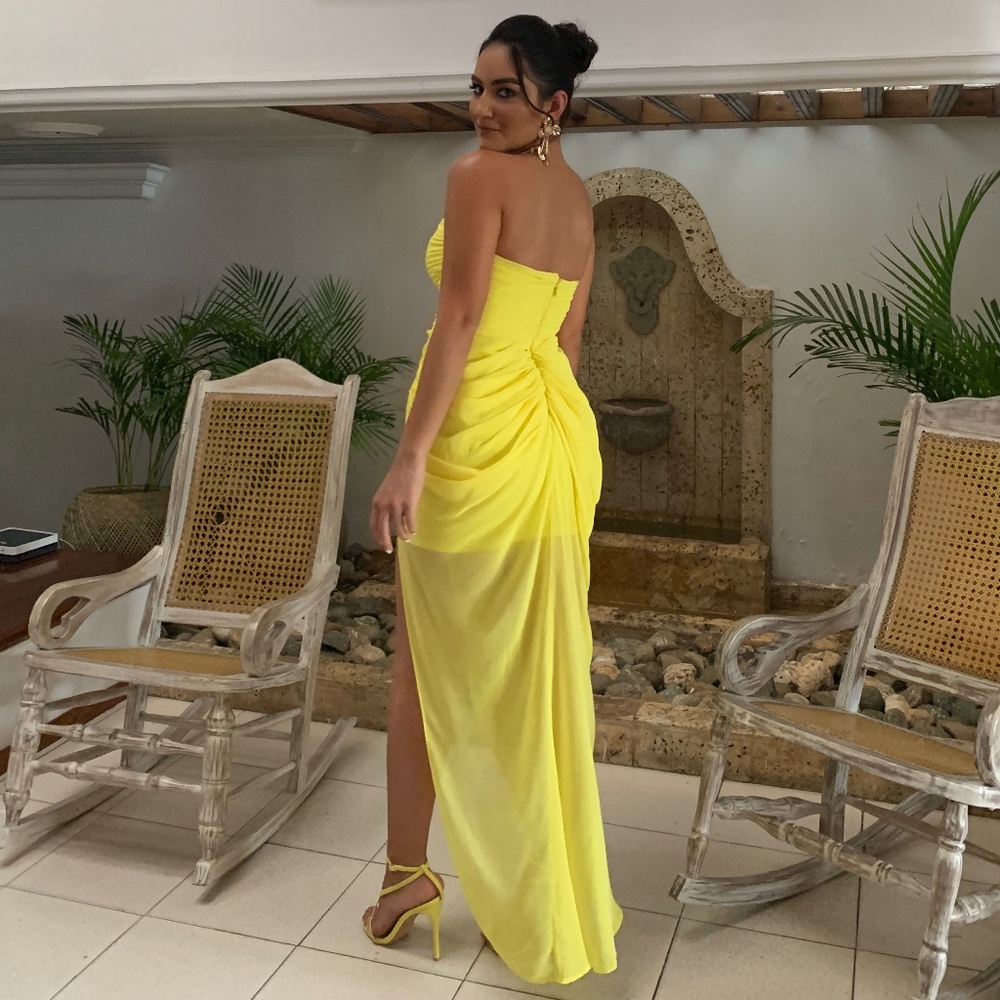 Cocktail Yellow Dress